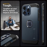 Spigen Tough Armor MagFit Case for iPhone 15 Pro Metal Slate Rugged Protective Cover
