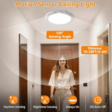 2 Pack Rechargeable Motion Sensor Ceiling Lights Wireless Dimmable LED Lights with Remote