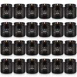 Scented Candles Gifts Set 24 Pack Soy Wax Travel Tin Jar Candles For Home 3.05 Oz For Mom For Christmas, Birthday, Thanksgiving, Mother'S Day(Black)