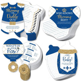 Big Dot of Happiness Royal Prince Charming - 4 Baby Shower Games - 10 Cards Each - Who Knows Mommy Best, Mommy or Daddy Quiz, What’s in Your Purse and Oh Baby - Gamerific Bundle
