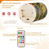 Flickering Flameless Candles, Zebra Wild Animal Tiger Led Candles With Remote Timer, Battery Operated Candle For Valentine Wedding Halloween Christmas Decor - Set Of 2