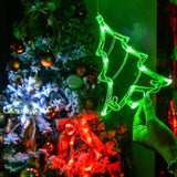 Christmas Window Decorations,3 Pack Jingling Bell,Christmas Tree,Snowflake Christmas Window Lights With Suction Cup, Tim