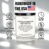 Friend Candle Gift – Lavender Citrus Scented Soy Candle, Hand Poured In Usa, Premium Gift Box, Long Lasting 60+ Hour Burn, Clean Burn Cotton Wick, Birthday Gifts For Women