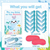 Pin The Gills On The Axolotl Party Game With Stickers And Blindfolds Axolotl Supplies Decorations Themed Activity For Parties Family Events And Gatherings