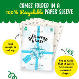 Elephants And Bunnies Wrapping Paper - 6 Sheet For Gift Wrap For Babies - Baby Shower - Christening - Baptism - Stars - Rabbit - Bunny - Made In The Uk