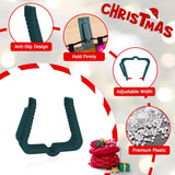 Christmas Light Hanger Clips Fascia Board Light Clips Plastic Holiday Deck Banister Hanger For Christmas Fascia Board Roof Gutter Fence Eave Decoration, Green (50 Pcs, 1 5/8")