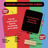 Unique Badass Birthday Gifts For Women - Badass Affirmation Cards - 55 Sweary Affirmation Cards For Women - Daily Positive Motivational Card - Inspirational & Self Care Quotes - Spiritual Gifts For Best Friend, Sister