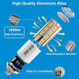 G24Q 4 Pin LED Light Bulb 14W 1850 Lumens 5CCT Dimmable 32W CFL Replacement Ballast Bypass