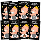 Baby Shower Games 38 Raffle Cards, Baby Shower Lottery Tickets Games Door Prizes Scratch Off Cards Games Party Favor, Gender Reveal Activity And Idea(Black)
