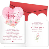 Valentines Day Card For Wife From Husband - Valentines'S Day Cards For Wife - Funny Romantic Love Cards For Her - Cute Gifts For Her - 5.3''X 8.0'' Flower Greeting Card & Envelope