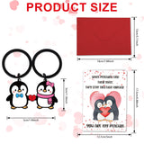 Cute Penguin Valentines Day Cards For Him Her, Anniversary Card With Keychain Valentines Day Gifts You Are My Penguin, Romantic Valentine'S Greeting Cards For Husband Wife Boyfriend Girlfriend