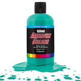 Opaque Aqua Blue Acrylic Special Effects Airbrush Paint - 8Oz Ready To Spray Air Brush Paint For Nails, Models, Fabric - Water-Based Air Brush Painting