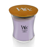 WoodWick Lavender Spa Gifts for Women and Men, 9.7 oz Medium Hourglass Candle with Crackling Wick