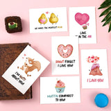 Funny Valentines Day Pun Cards, Cute Valentine'S Day Cards Set, Assorted Love Card For Kids, Students, Friends, Family, Partner, Colleagues, Etc - 8 Designs (3.5 X 5 In, 40 Pack)