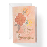 Mothers Day Card For Grandma| Painted Purple Flower | Your Card Helps Animals In Need | 5”X7.5” | Single Card + Envelope | Female Owned Small Business Made In Usa | Mddgma3