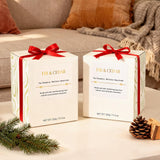 2 Pack Wood Wick Scented Candle Gift Set –Balsam Fir & Cedarwood Natural Soy Wax Candles With Individual Gift Boxes,Long Lasting 22.6 Oz Aromatherapy Candles For Home Decor,Holiday Gifts