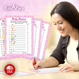 Baby Shower Emoji Pictionary Game, Pink For Girl, Baby Shower And Sprinkle Party Ideas, Play Pack Of 30 Cards 5”X7”. Made In Usa