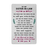 Valentines Day Card For Sister In Law - Gifts For My Sister-In-Law Birthday Wedding Easter Graduation Card