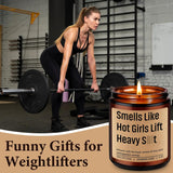 Candle, Weight Lifting Gifts, Weightlifting Accessories, Workout Gifts For Weightlifters Women, Funny Power Lifting Bday Idea For Gym Rat, Fitness Lover, Lifter, Powerlifting Girl, Bodybuilder
