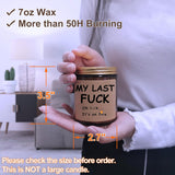 Vanilla Scented Candles, Candle Gifts For Women, Funny My Last F Candle Unique Candles For Home Scented, Hilarious Funny Gifts For Women, Men, Bff, Bestie, Best Friend, Coworker