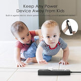 Outdoor Weatherproof Power Strip 5 Outlets 5FT Flat Plug Extension Cord Surge Protector