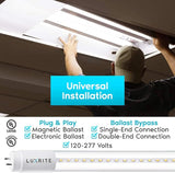 4 Pack 4FT T8 LED Tube Lights 13W 3000K Soft White Ballast and Ballast Bypass Compatible