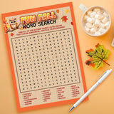 15 Fun Fall Word Search Game Cards- Fast & Easy For Family Thanksgiving, Friendsgiving, Church Party, Adults Or Kids, Supplies, Activity, Autumn Decorations