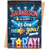 Grandson Birthday Card, Happy Birthday Card Gift For Grandson From Grandma Grandpa