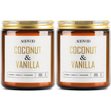 Coconut Vanilla Candles - 18 Oz Scented Candles, Aromatherapy Candle, Soy Candle For Home Scented