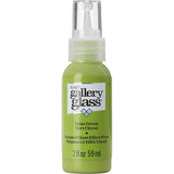 Gallery Glass, Lime Green Stained Glass 2 fl oz Brilliant Smooth Finish Paint, Perfect for Easy to Apply DIY Arts and Crafts, 19710