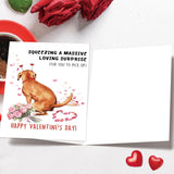 Cute Valentines Day Card Gifts For Dog Lover Dad Mom, Valentines Day Gifts For Him Her From Dogs