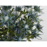 8 Stems Artificial Thistle Flowers 8 Branch Real Touch Blue Thistle Decor 26 Inch Real Size Rustic Spray Eryngium Sea Holly For Wedding Bouquet Centerpiece