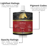 Acrylic Paint Set - 72 X 21Ml Tubes With 3 Paint Brushes Art Supplies - Artist Quality Paints - Lightfast - Heavy Body - Highly Pigmented Colors With Great Coverage - Professional Art
