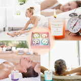 Scented Candles With Healing Crystals, Set Of 4 Soy Candle With Crystals Healing Stones, Aromatherapy Candle Clearance Gifts For Women, Rose Sage Amethyst Wax Candles, Bathroom Candles For Relaxation