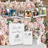 Minimalist How Old Were The Bride And Groom Game, Guessing The Age Photo Game, Bridal Shower Wedding Shower Games (1 Sign And 30 Cards)-Bng21