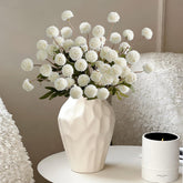 10 Pcs Chrysanthemum Flowers Artificial White Kiku Flowers Small Pom Pom Mums Flower Mini Chrysanthemum Ball Flowers For Diy Bouquet Centerpieces Arrangements Shower