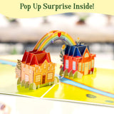 I Wish You Lived Next Door 3D Pop Up Card, Friendship Gifts For Women, Best Friend, Neighbor, Bff, Mom, Sister, Thinking Of You Card For Birthday, Mother’S Day, Just Because