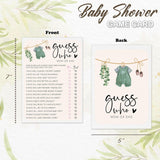 Hilarious Baby Shower Games, Locally Grown Who Mom Or Dad Game Cards, Farmer'S Market Baby Shower Decorations Favors Ideas -30 Pcs, 5X7 In - G07