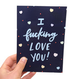 Funny Anniversary Cards For Husband Or Wife - Naughty Birthday Card For Men Or Women - Valentine'S Day Cards For Him Or Her - I Love You Dirty
