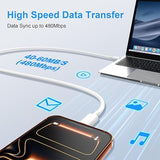 2 Pack 60W USB C to USB C Charging Cable 6FT Fast Charger Cord for iPhone 17 16 15 MacBook iPad
