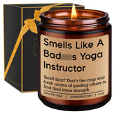 Scented Candle, Yoga Instructor Teacher Gifts, Yoga Gifts For Women, Men - Funny Meditation, Zen, Birthday, Valentines Day, Appreciation Ideas For Yogis, Yogic Lovers, Wellness Coach, Friend, Mom