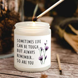 Get Well Gifts For Women, Inspirational Candle 7Oz, Cancer Care Gifts For Women, Sympathy Gift, Cheer Up, Comfort, Surgery Recover, Encouragement Lavender Scented Handmade Candle