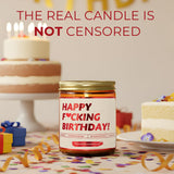 Funny Happy Birthday Candle | Lavender Vanilla, 100% Soy Wax | Funny Gifts For Women Friendship, Sister, Best Friend, Bff, Bestie, Coworker - Gag Candle Gift Idea For 40Th Or 30Th Birthday For Her
