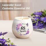 65Th Birthday Gifts For Women, 65Th Birthday Candle 10Oz, Gift For 65 Year Old Woman,65 And Fabulous Candle, Lavendar Wax Soy Candles, Gifts For 65 Year Old Mom,Grandma,Aunt,Sister