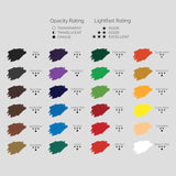 Acrylic Paint Set - 24 X 21Ml Tubes - Lightfast - Heavy Body