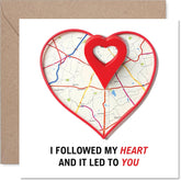 Cute Valentines Day Card - Follow Your Heart - Adorable Happy Valentines Card For Women Men, 5.7 Inch Loving Sentimental Valentine Greeting Cards
