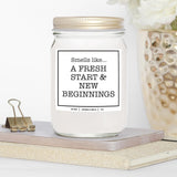 You Nique Designs New Home Candle 8 Oz - New Job Gifts For Women, Get Well, Divorce Candle, Break Up, Housewarming Candles, Housewarming Gift, New Beginnings Gift (Lavender & Vanilla)