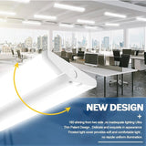 6 Pack Ultra Slim 4FT LED Wraparound Lights 50W 5600LM 5000K Flush Mount Shop Lights for Garage Kitchen