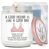 Best Friends Candle Gifts For Women, A Good Friend Is Like A Good Bra,Funny Friend Definition Candles, Friendship Day Birthday Christmas Candles Gift For Women, Bff, Soul Sister, Bestie-27