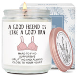 Best Friends Candle Gifts For Women, A Good Friend Is Like A Good Bra,Funny Friend Definition Candles, Friendship Day Birthday Christmas Candles Gift For Women, Bff, Soul Sister, Bestie-27